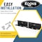 Koova Storage Rack, Steel, Black, 4.1 in W, 3.7 in H, 12.7 in L, Powder Coated KV-SPRAYB-6 - alternate 3